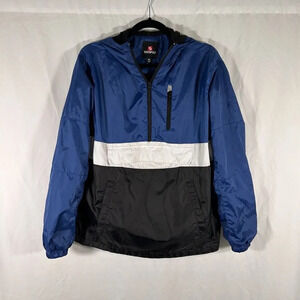 Southpole Jacket Boys XL Blue Hooded Pockets Long Sleeve Mesh Shell Pullover
